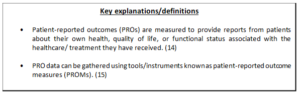 Key explanations/definitions